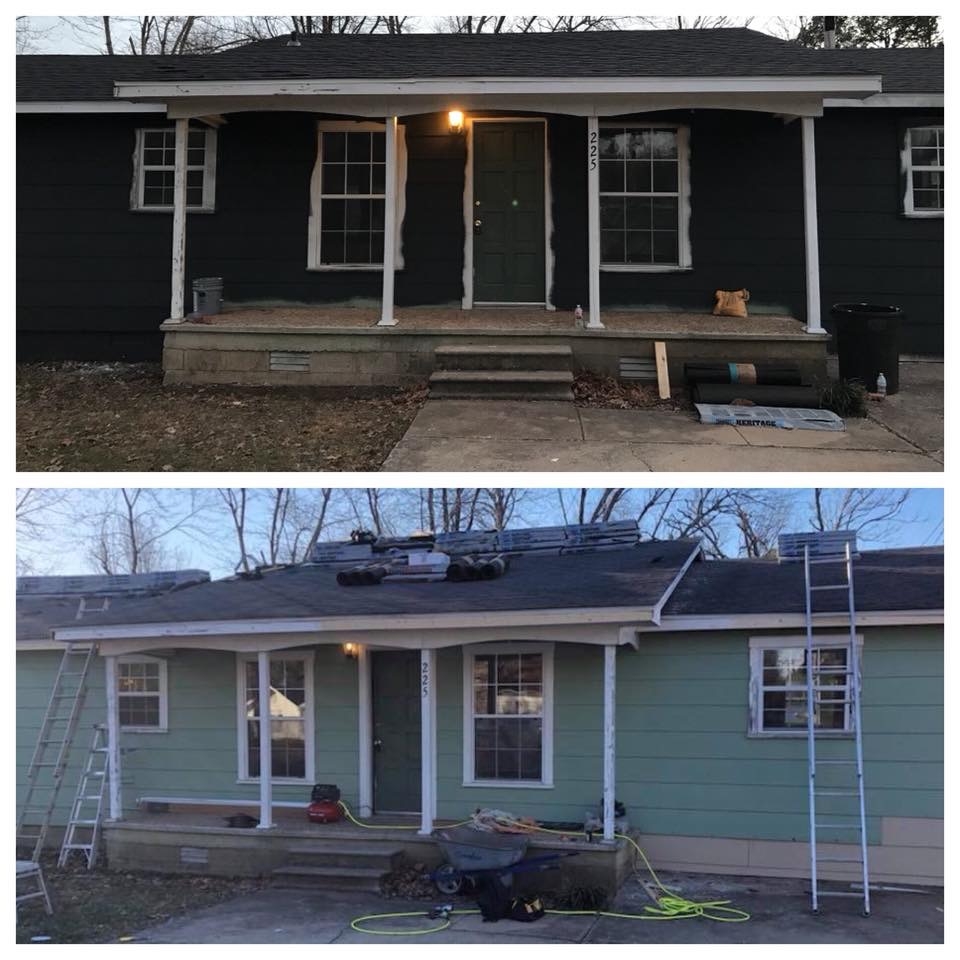 before and after home renovation